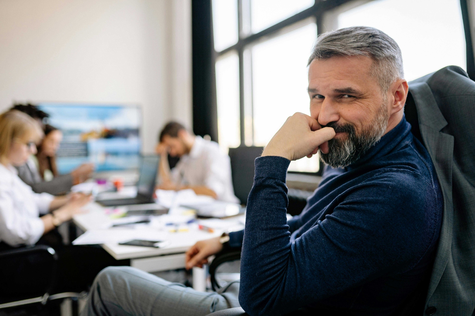 ACCELERAID Team — Gründer und Berater in Banking-KI-Strategiegespräch