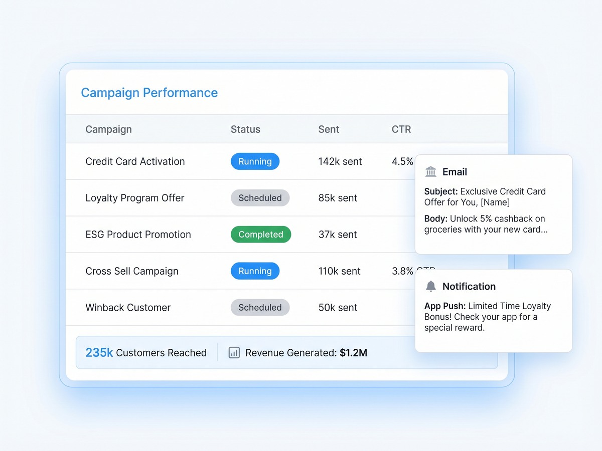 ACCELERAID Banking Campaign Dashboard mit Analytics und KPI-Tracking